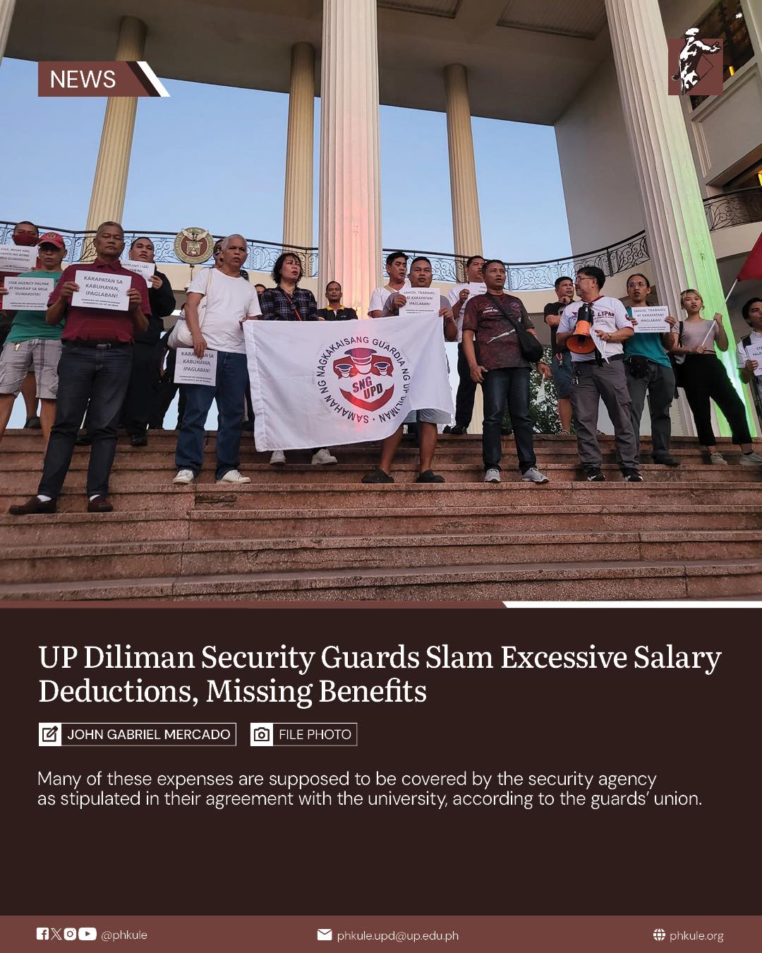 Philippine - The Samahan ng Nagkakaisang Guardia ng UP Diliman is ...