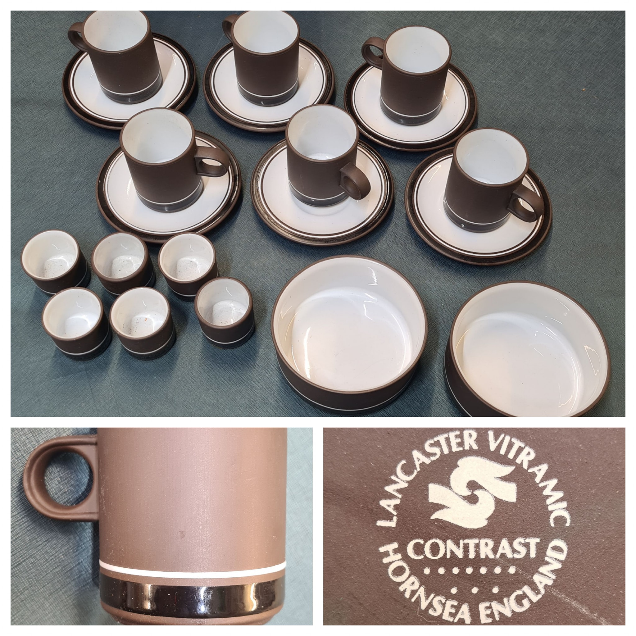 Vintage Hornsea England Cups Collection