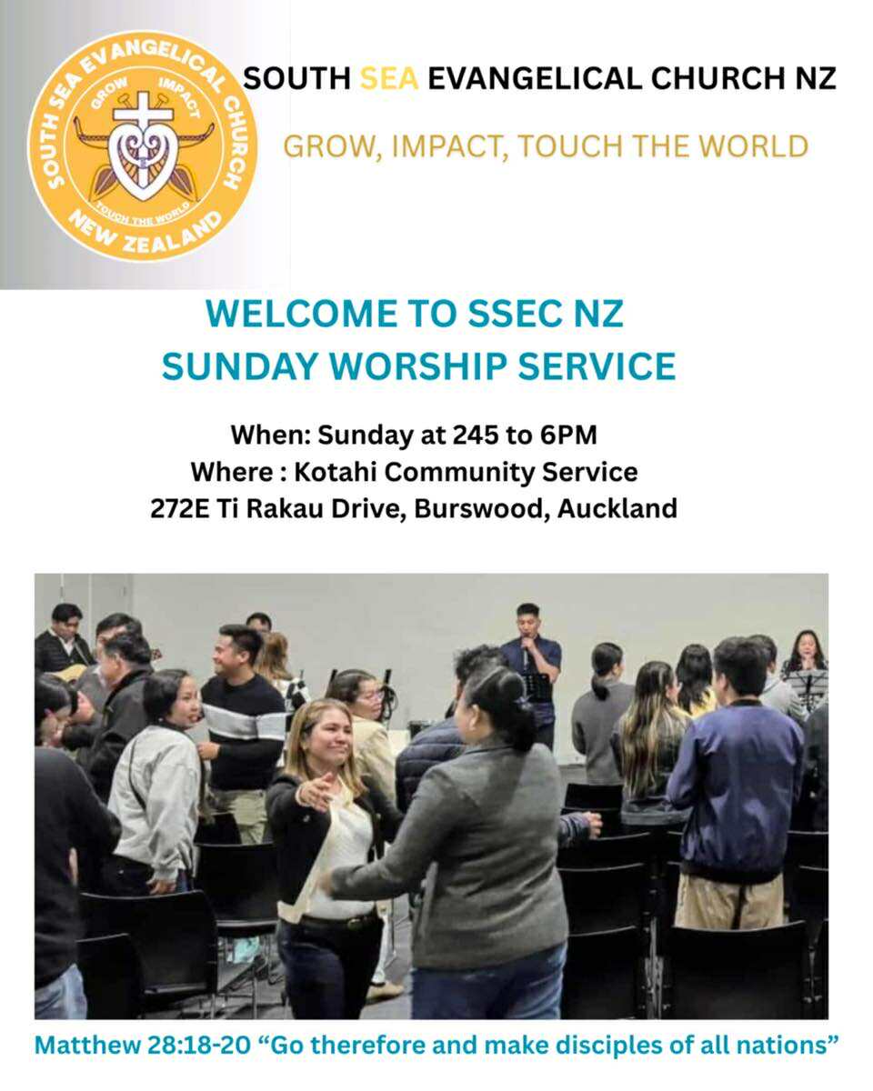 South Sea Evangelical Church NZ - Pukekohe | Auckland