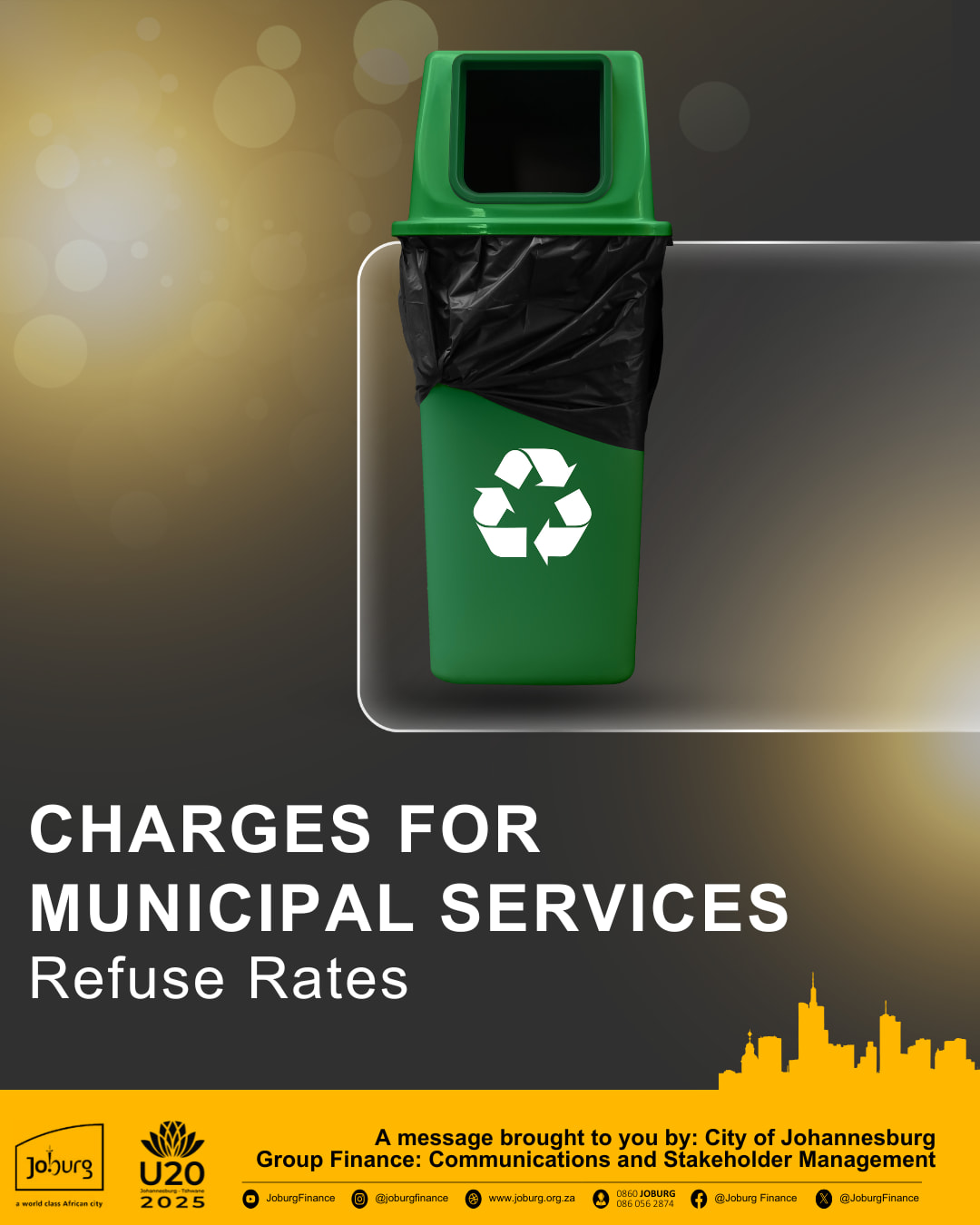 Joburg Finance - 📝 Know Your Bill: Refuse Charges... | Facebook