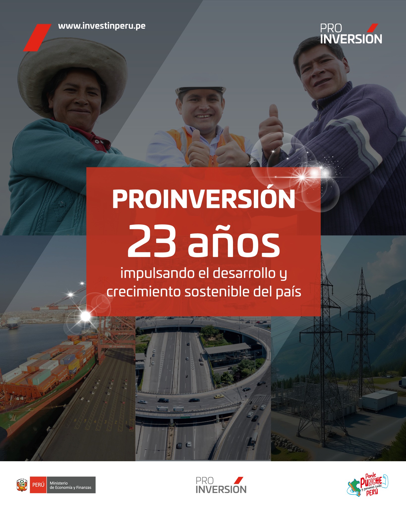 🎉 Cumplimos 23 años acompañando el... - ProInversión Perú | Facebook