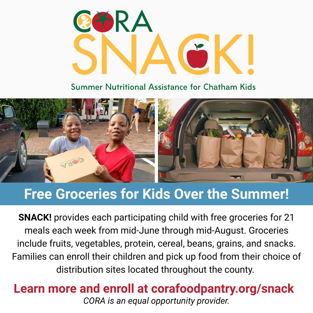 CORA - Enrollment for CORA's SNACK! program for summer 2025 is now open ...