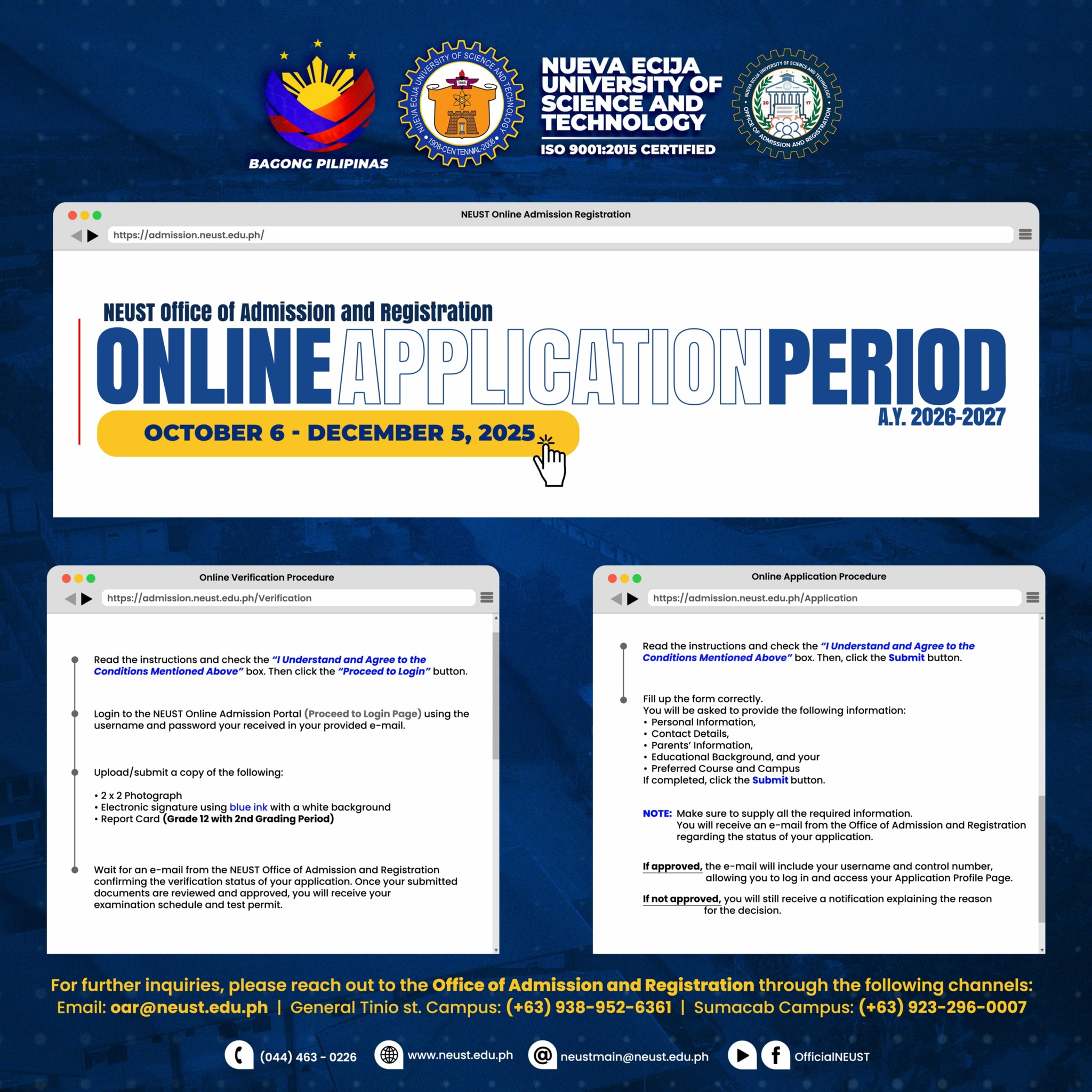 NEUST... - NEUST Office of the Admission and Registration-OAR