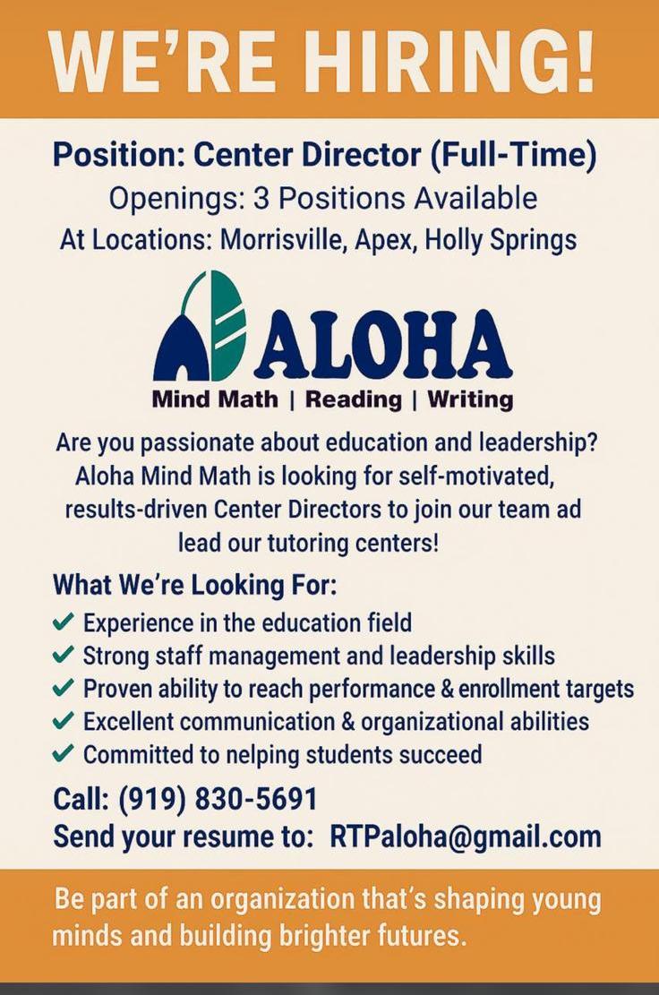Aloha Mind Math - Morrisville/Apex/HollySprings/Fuquay-Varina ...