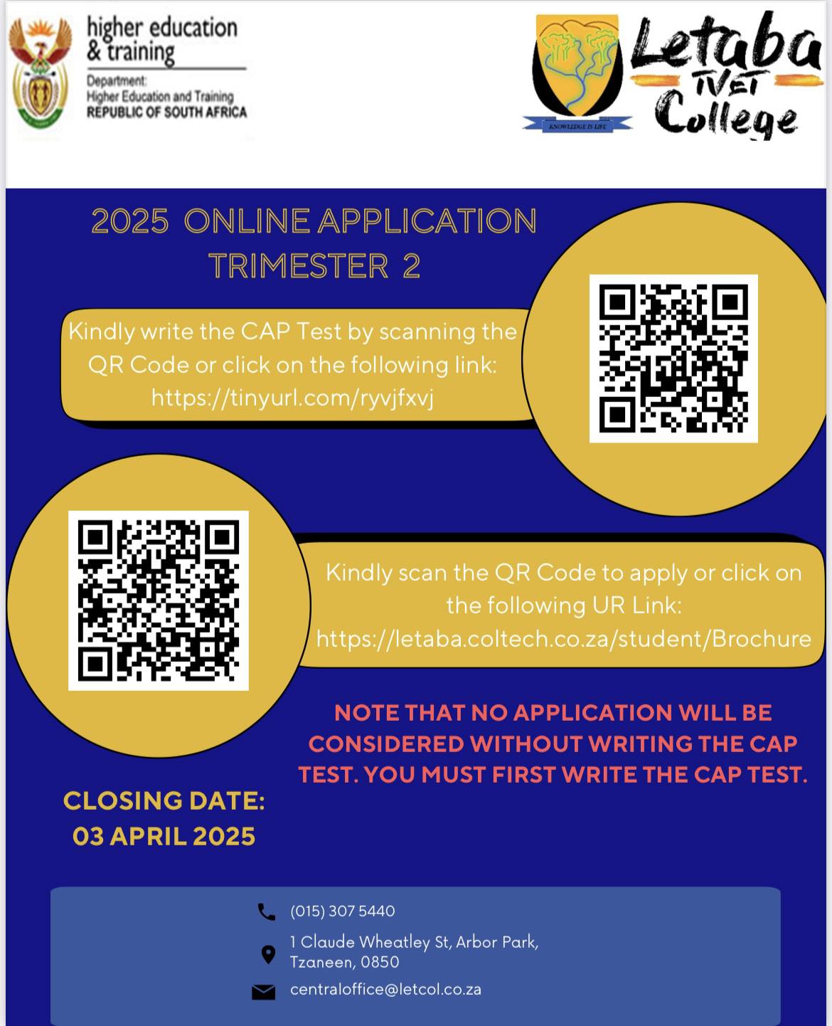 [in College News] The Letaba TVET... - Letaba TVET College | Facebook