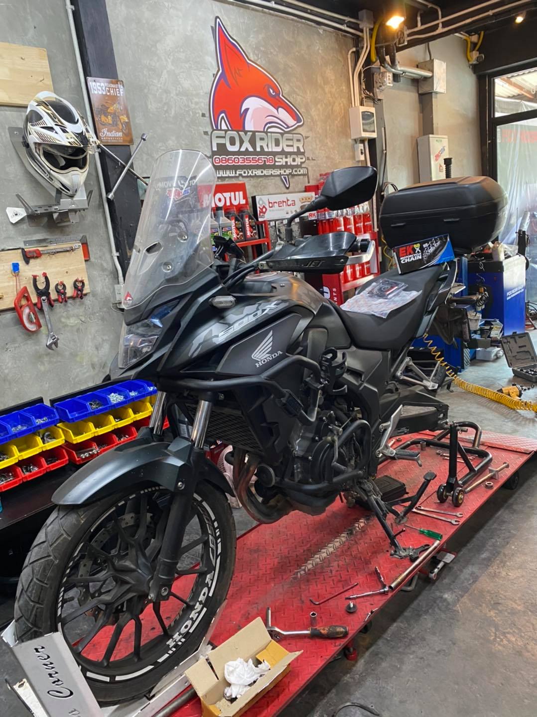 Fox Rider Shop - 🦊 CB500X เปลี่ยนชุดโซ่ EK + สเตอร์...