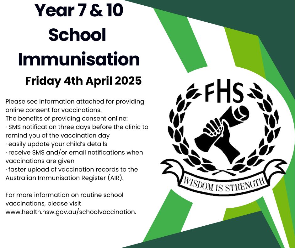 Finley - ATTENTION PARENTS OF YEAR 7 & 10 STUDENTS NSW Public Health ...