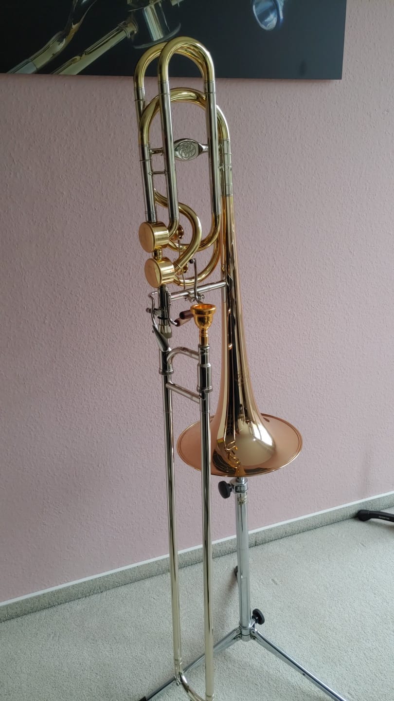 German made contrabass trombone by Jurgen Voigt