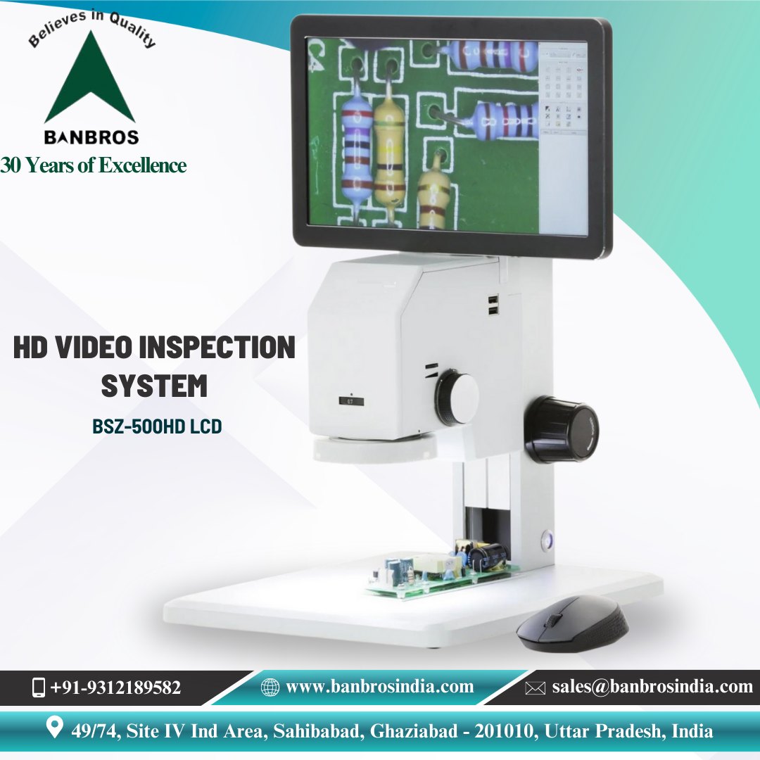 BANBROS - HD Video Inspection System (Stereo Zoom Microscope): Model No ...