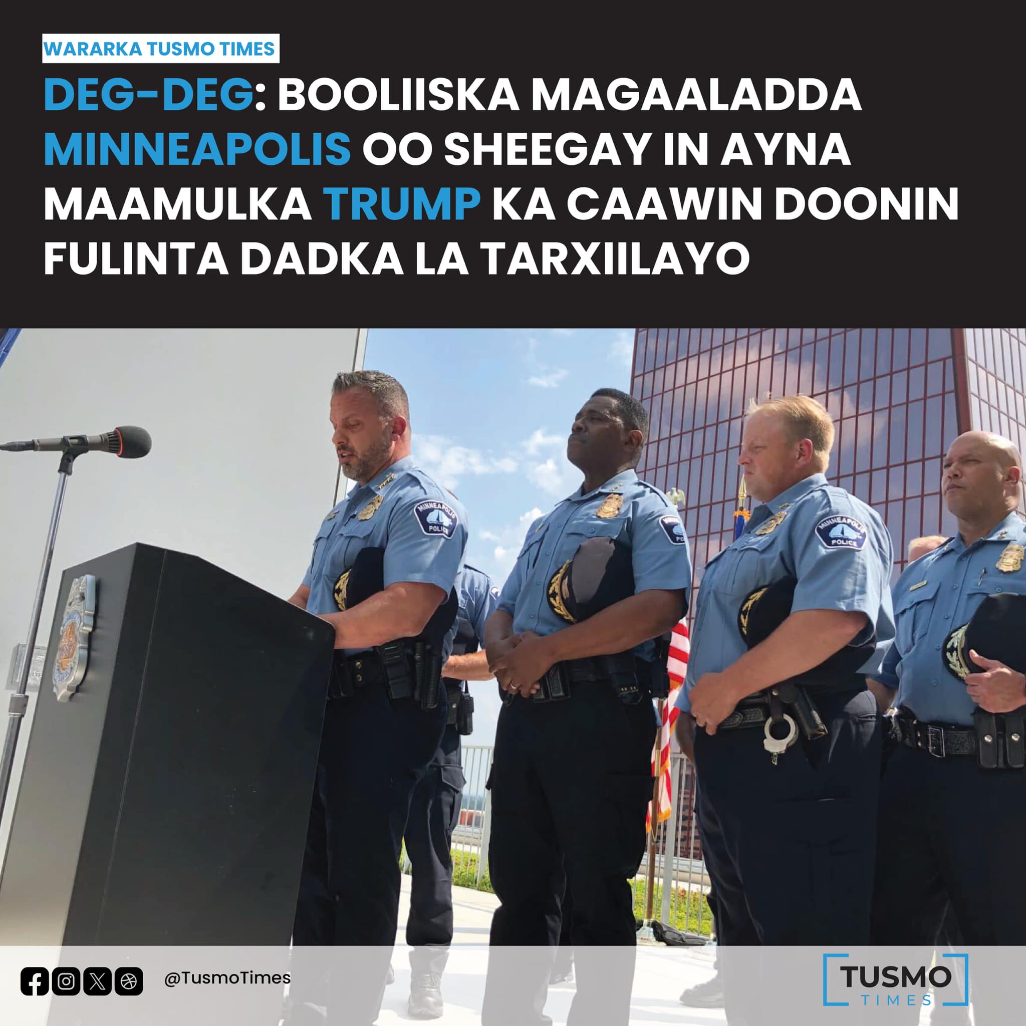 Minneapolis Police Chief Brian O'Hara joined Mayor Jacob Frey and