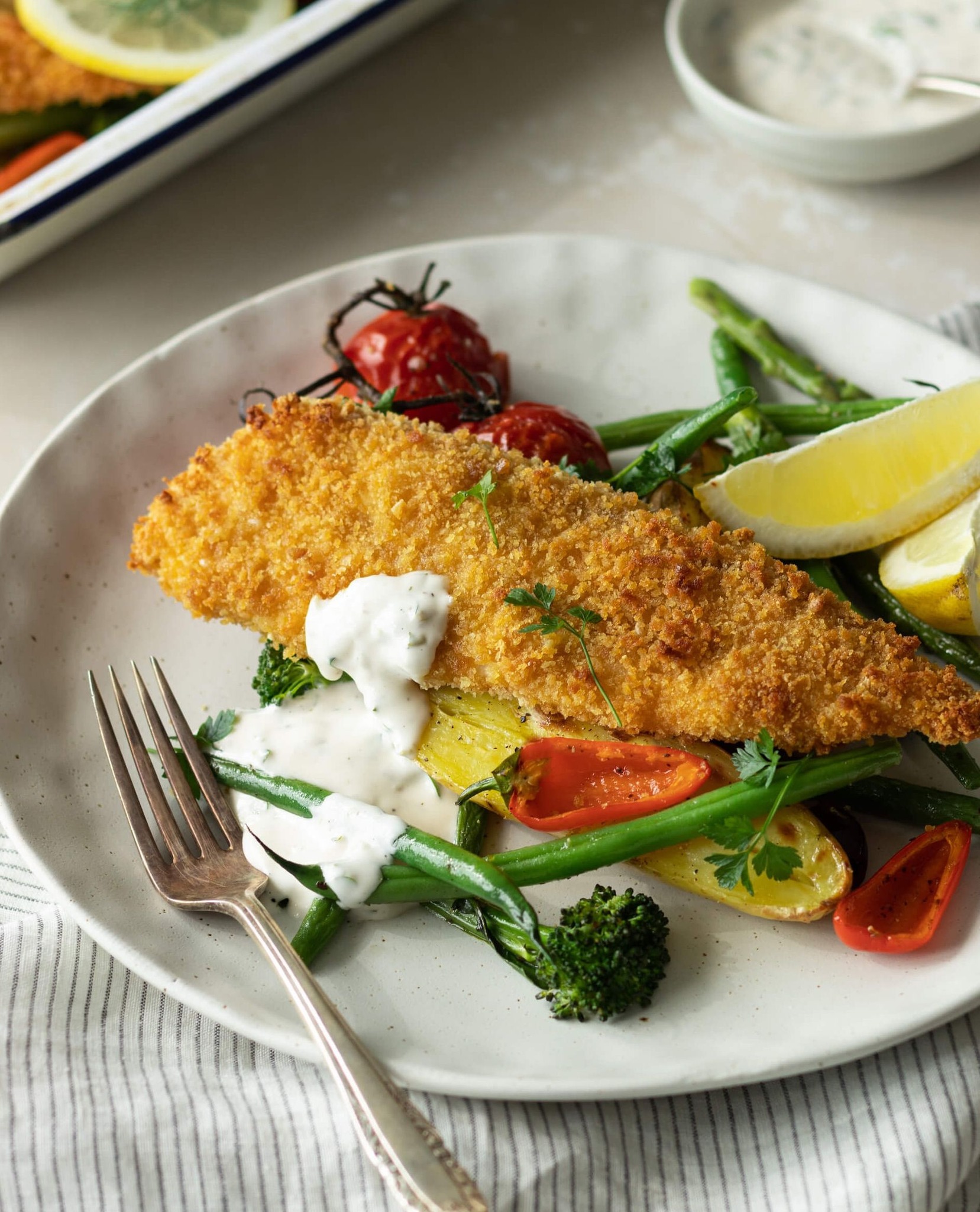 Fogdog - 🐟️ Mediterranean Baked Fish with Tartare Sauce 🐟️ Quick and ...