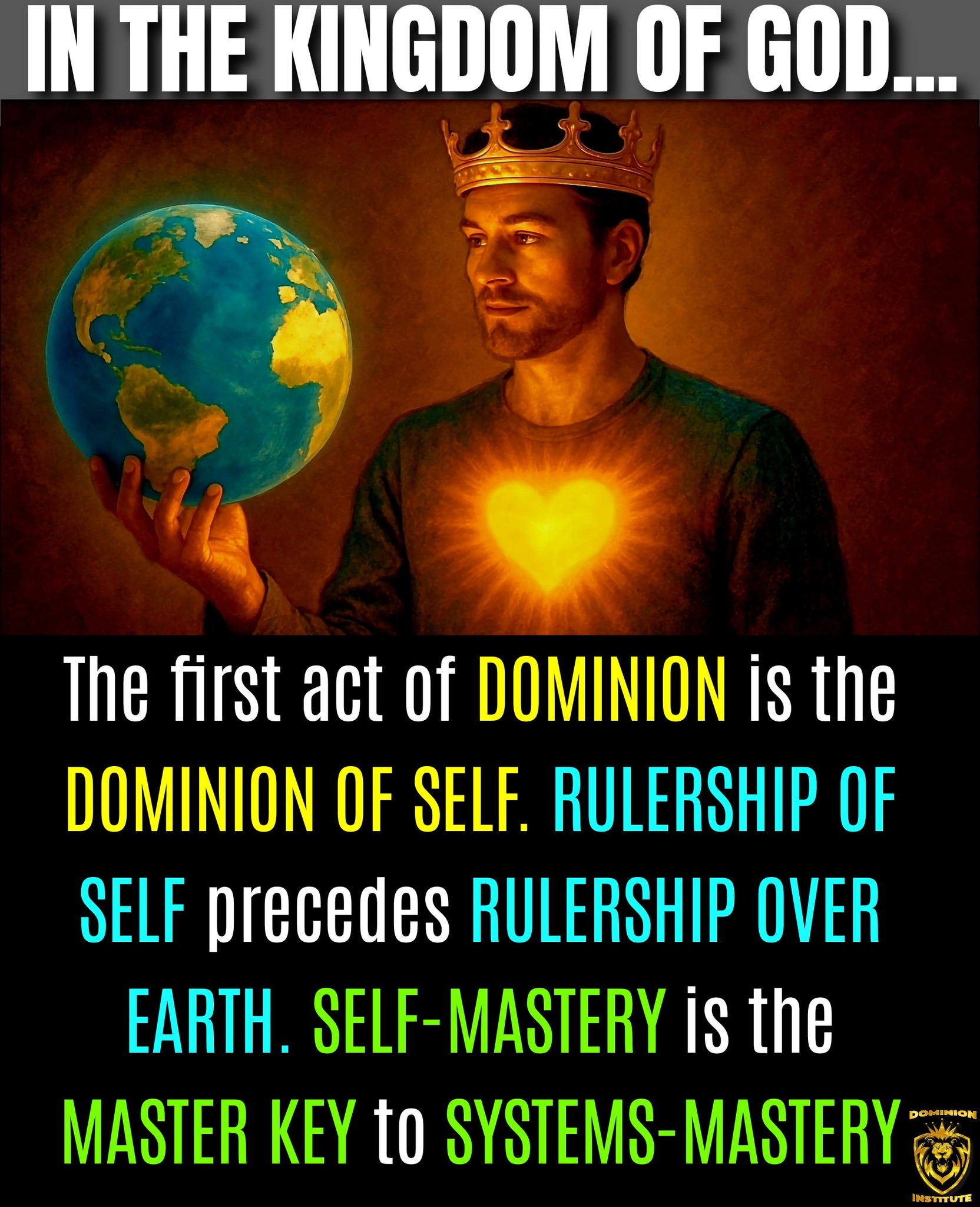 Dominion - 𝙄𝙉 𝙏𝙃𝙀 𝙆𝙄𝙉𝙂𝘿𝙊𝙈 𝙊𝙁 𝙂𝙊𝘿... The first act of 𝘿𝙊𝙈𝙄𝙉𝙄𝙊𝙉 is the ...