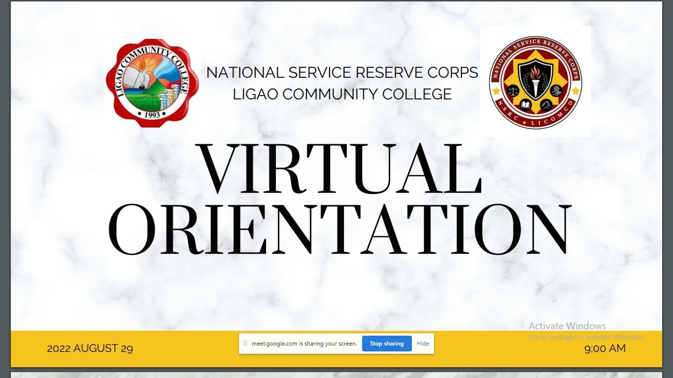 The National Service Reserve Corps (NSRC) Club Officers of Ligao ...