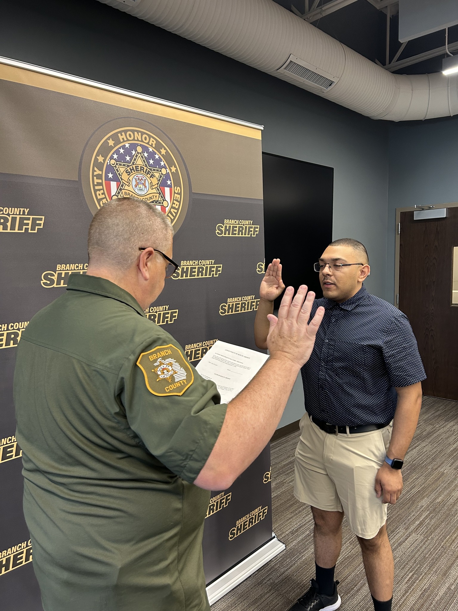 Branch - Sheriff Fred Blankenship had the honor of giving the oath of ...