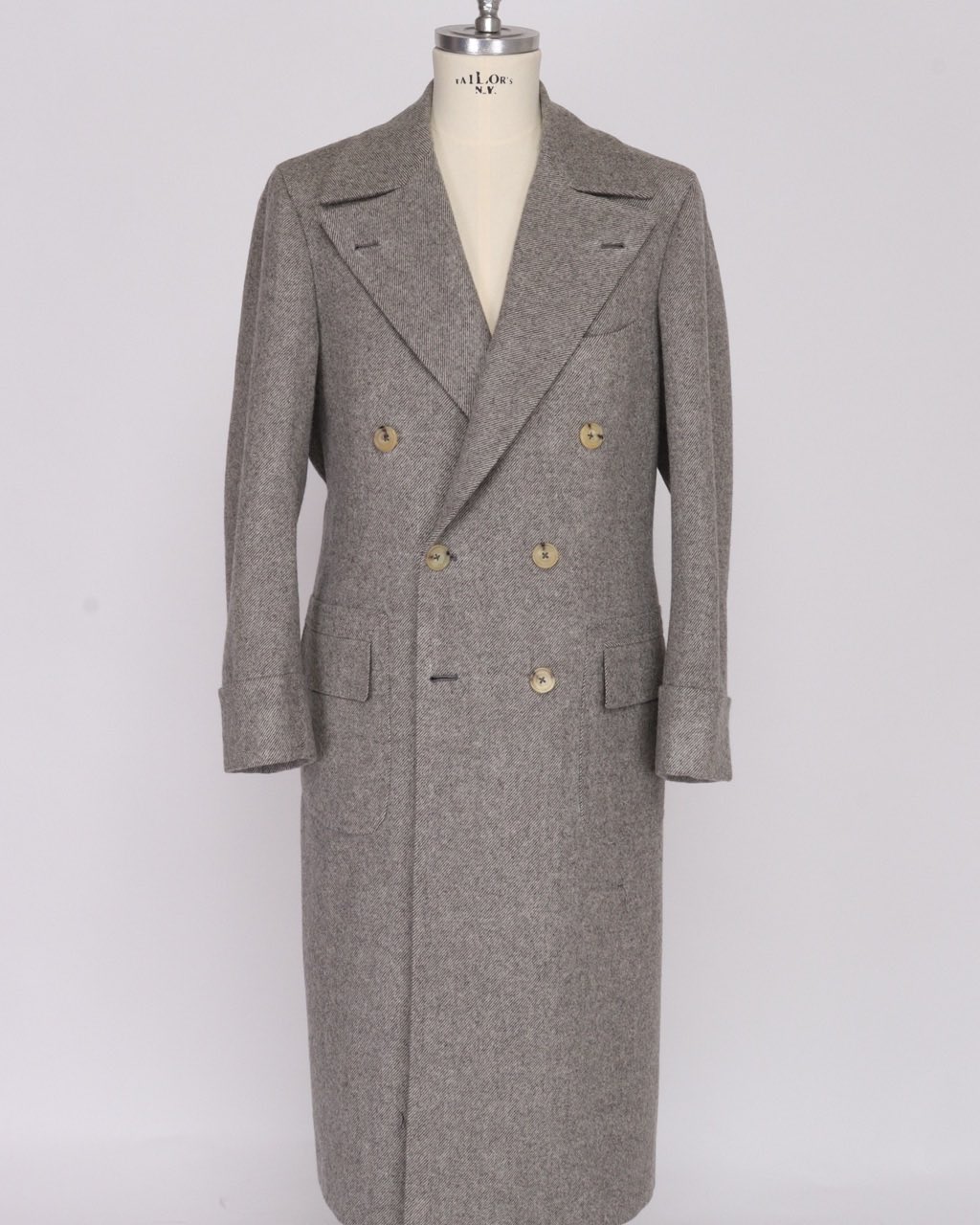 Veste Sport Sur-mesure Sartoria Ciardi Grise Taille L - Blazer Cupro Occasion Très Bon état
