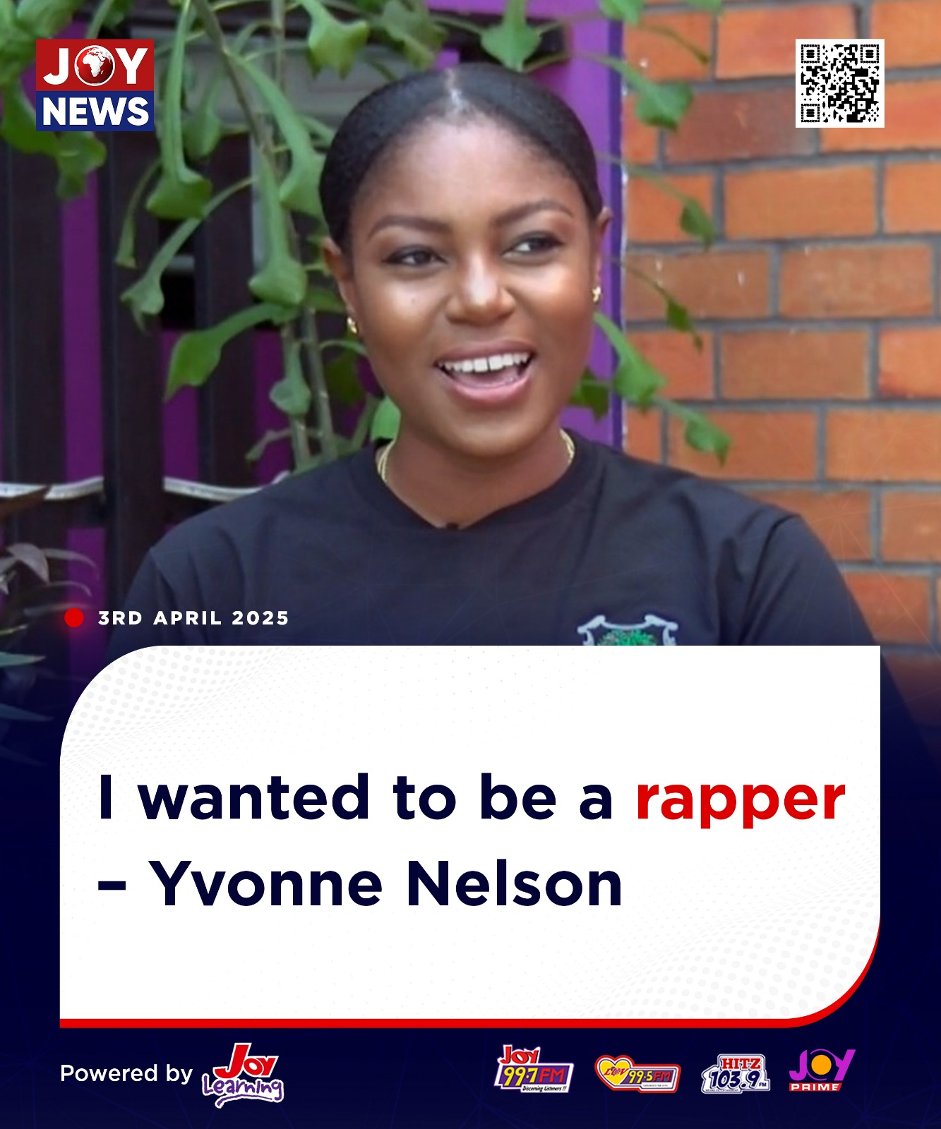 Joy 99.7 FM - I wanted to be a rapper – Yvonne Nelson... | Facebook
