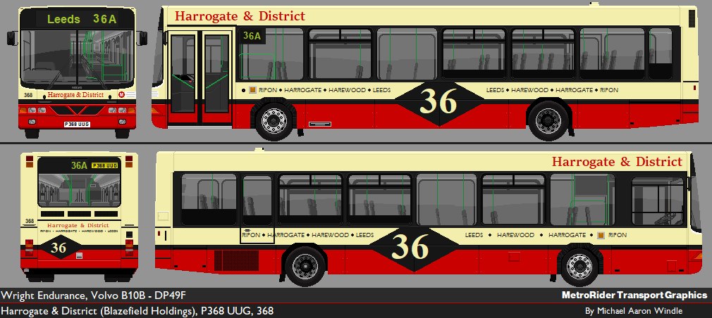 MetroRider - New in December 1996, Harrogate & District's 368 was one ...