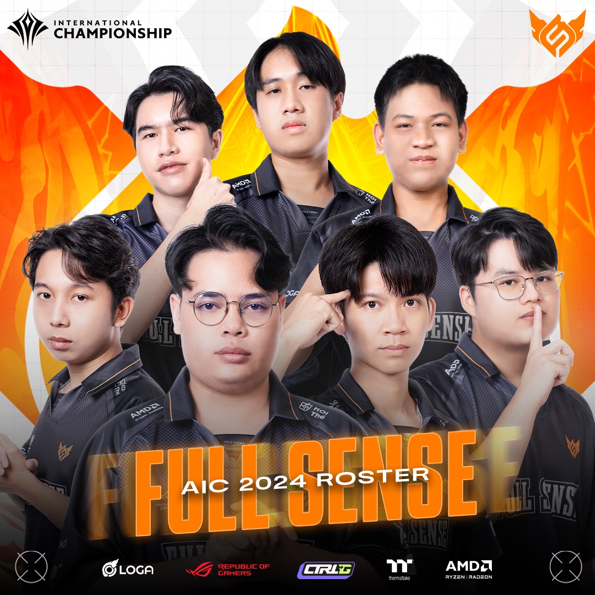 FULL SENSE - FULL SENSE RoV Roster for AIC 2024... | Facebook