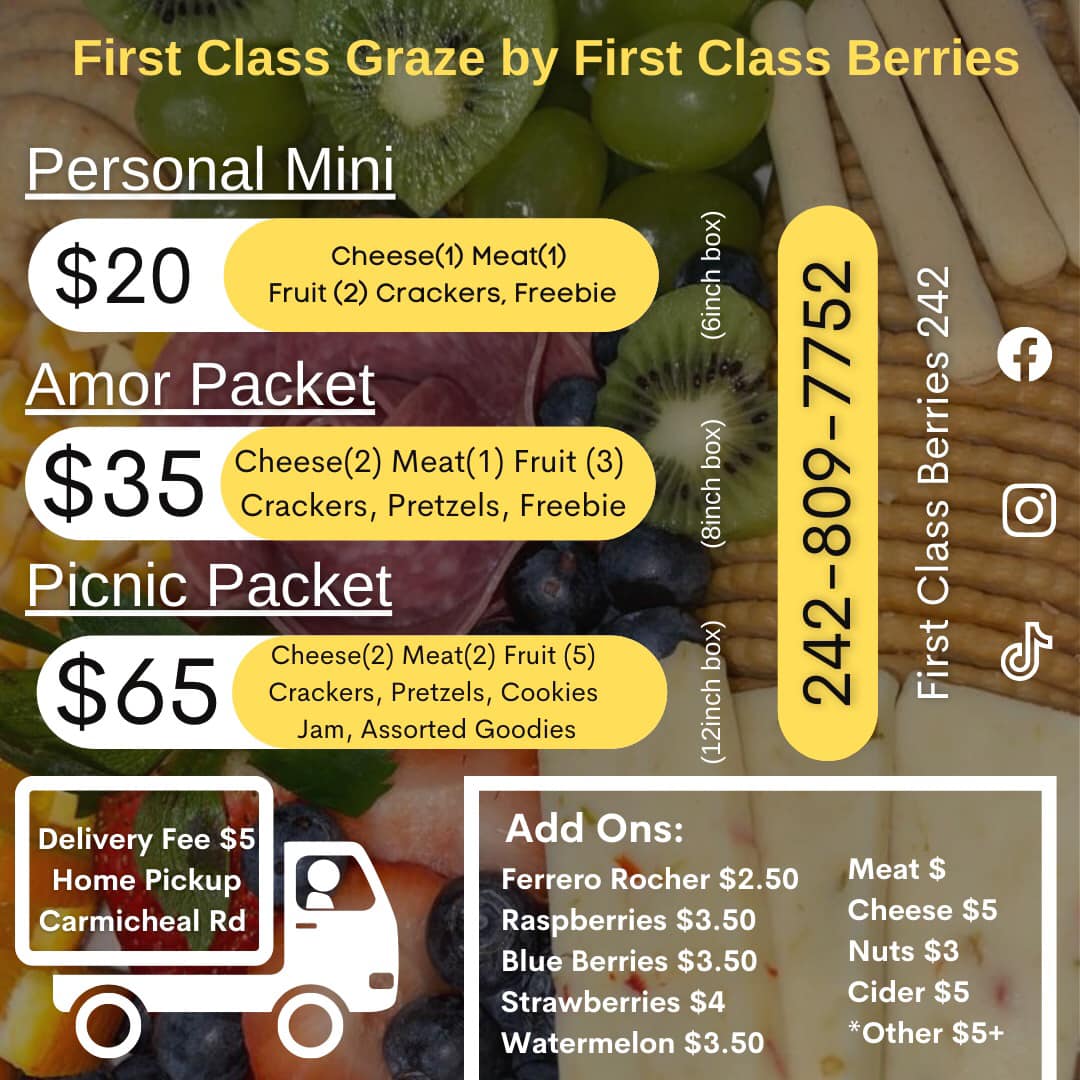 🚨 Updated menu for the month of... - First Class Berries | Facebook