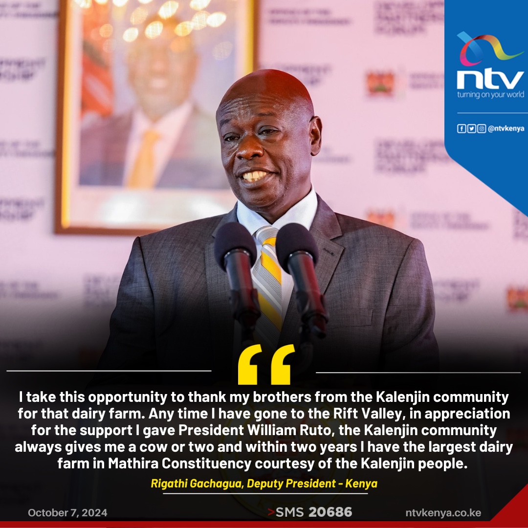 NTV - I have the largest dairy farm in Mathira Constituency courtesy of ...