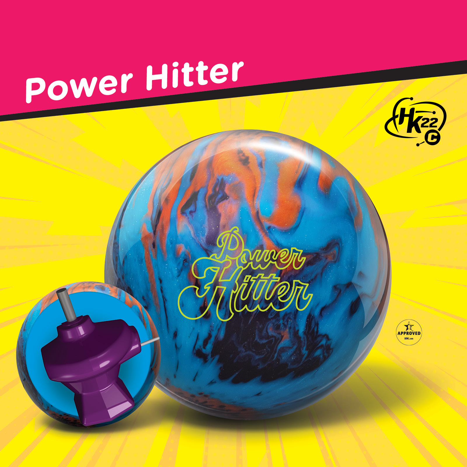 Radical Hitter Pearl bowling ball review with HK22 coverstock