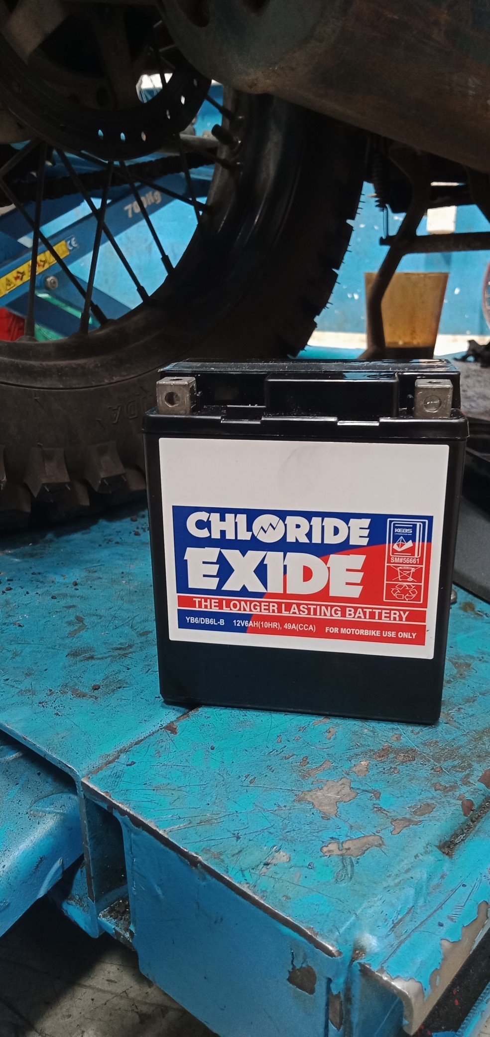 Reconditioned motorcycle battery 5Ah Rs 2500/= + old battery 9Ah
