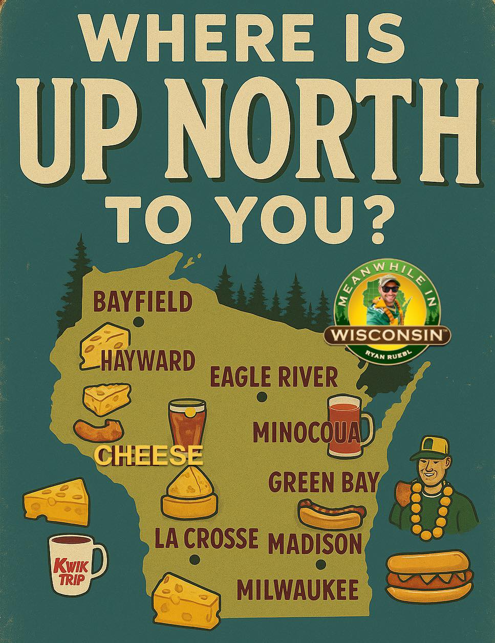 Meanwhile - Where is your Up Nort’? 🌲 #wisconsin #upnorth | Facebook