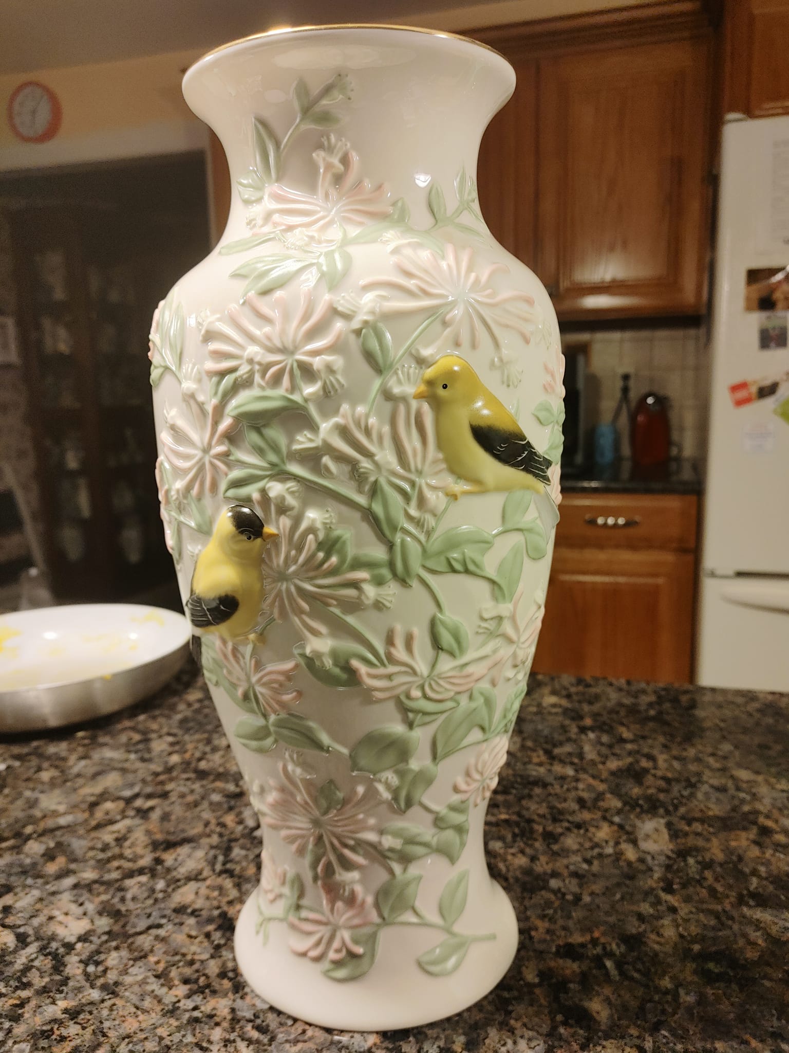 Lenox 'A Touch of Honeysuckle' sample vase