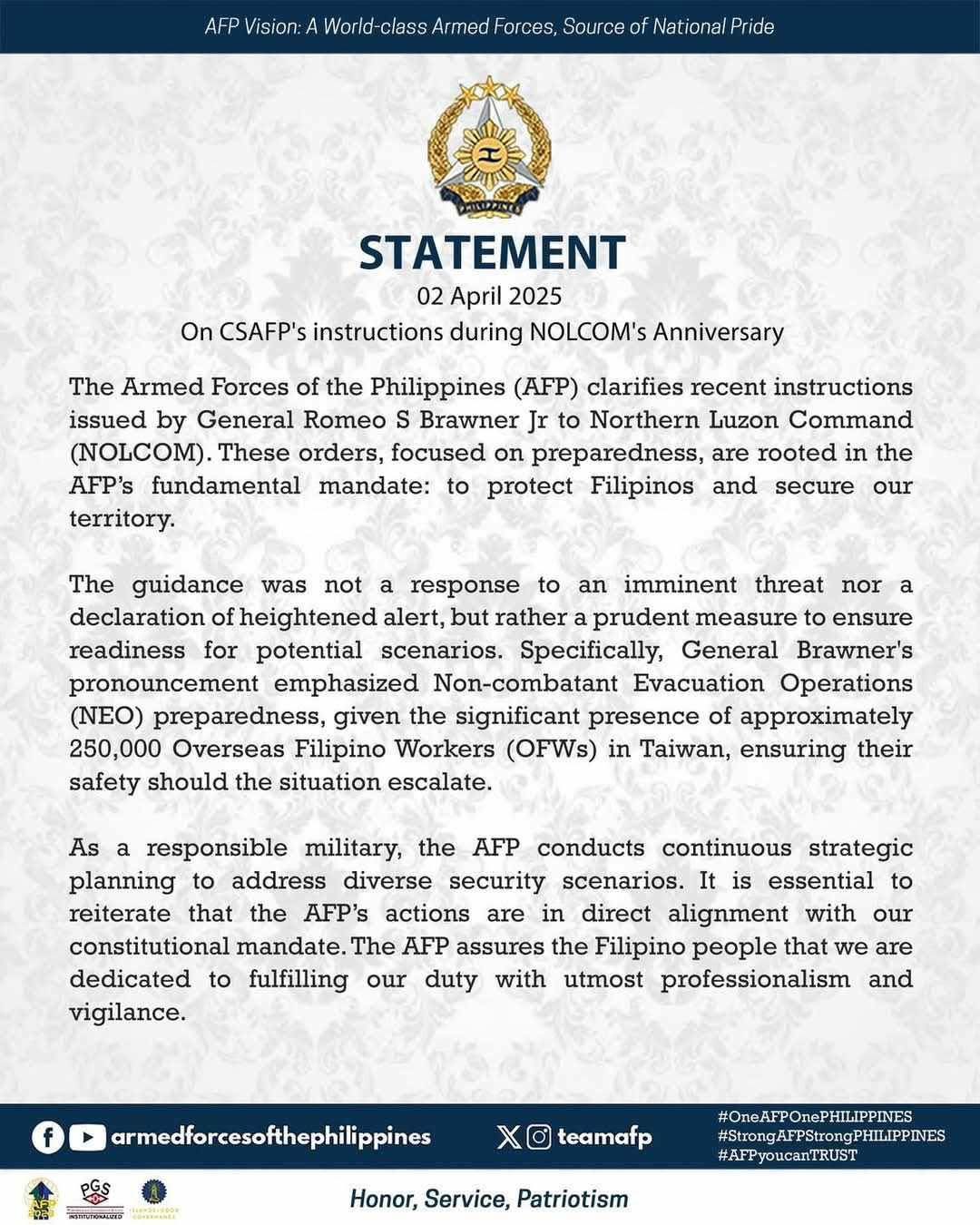 SunStar Davao - AFP: NO IMMINENT THREAT, JUST READINESS MEASURES The ...