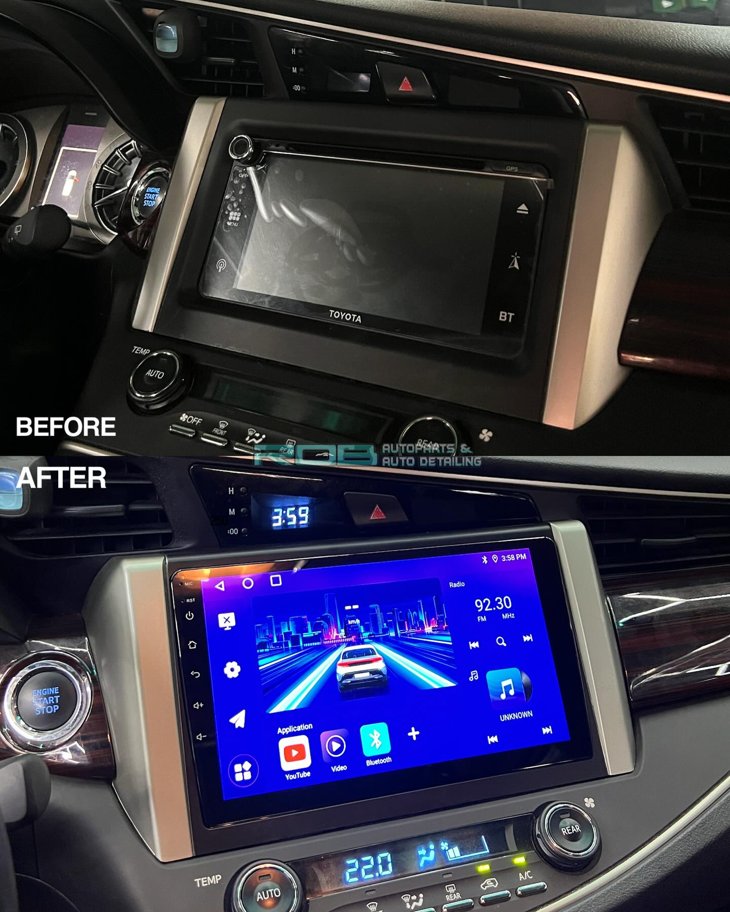 ROB - Thank you mam!! Before & After Installed on Toyota Innova 2018 ️9 ...