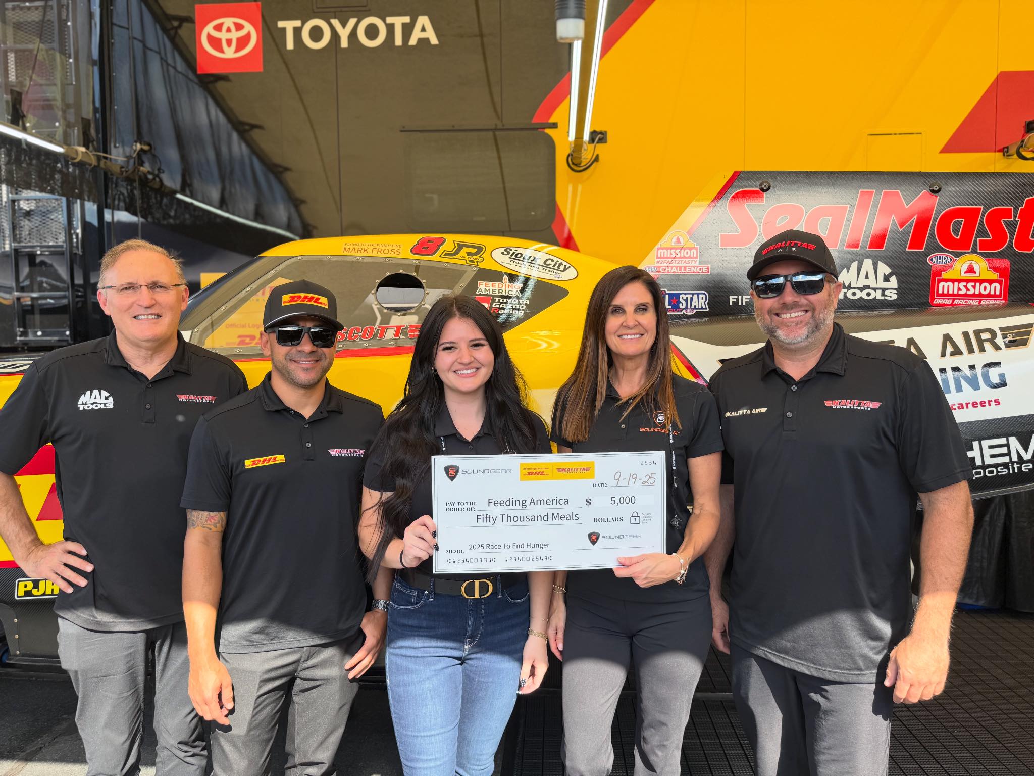 Kalitta - The 2025 Race to End Hunger is underway - SoundGear is making ...