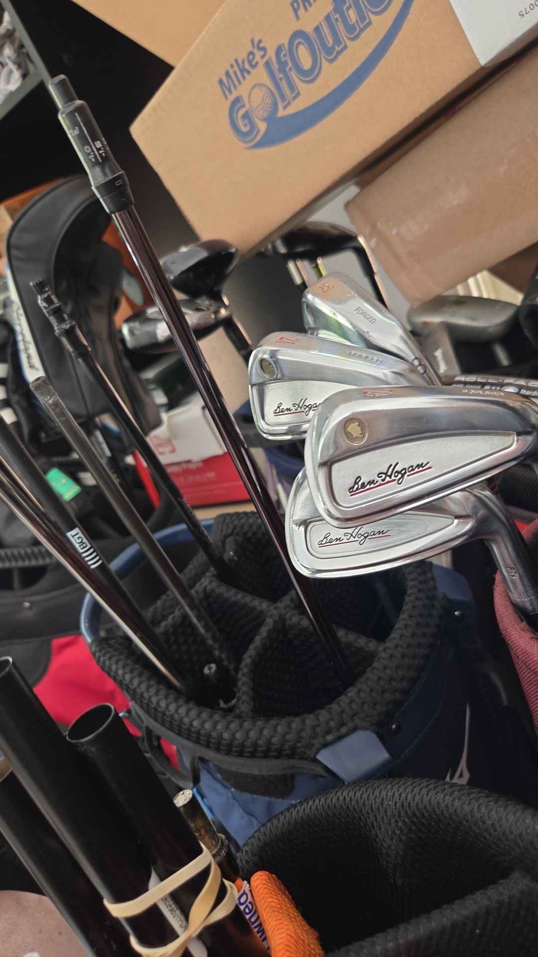 Forged Ben Hogan iron set The set includes irons numbered 21, 25