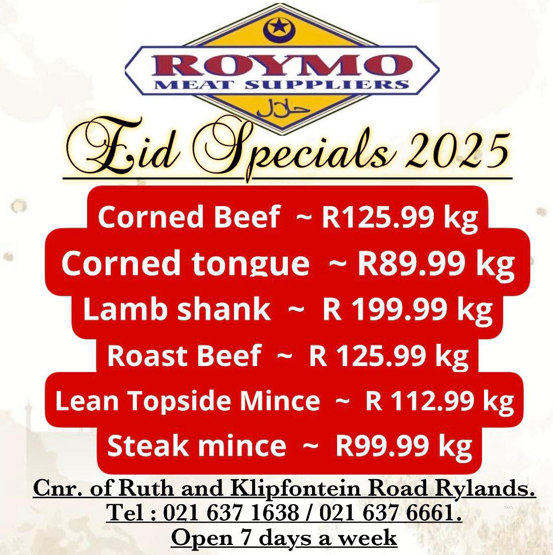 Roymo Meat Suppliers
