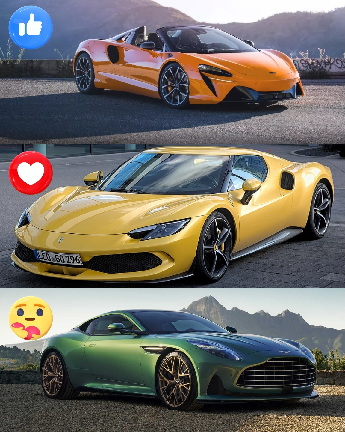 McLaren Elva vs Ferrari Monza SP1 vs Aston Martin Speedster Which