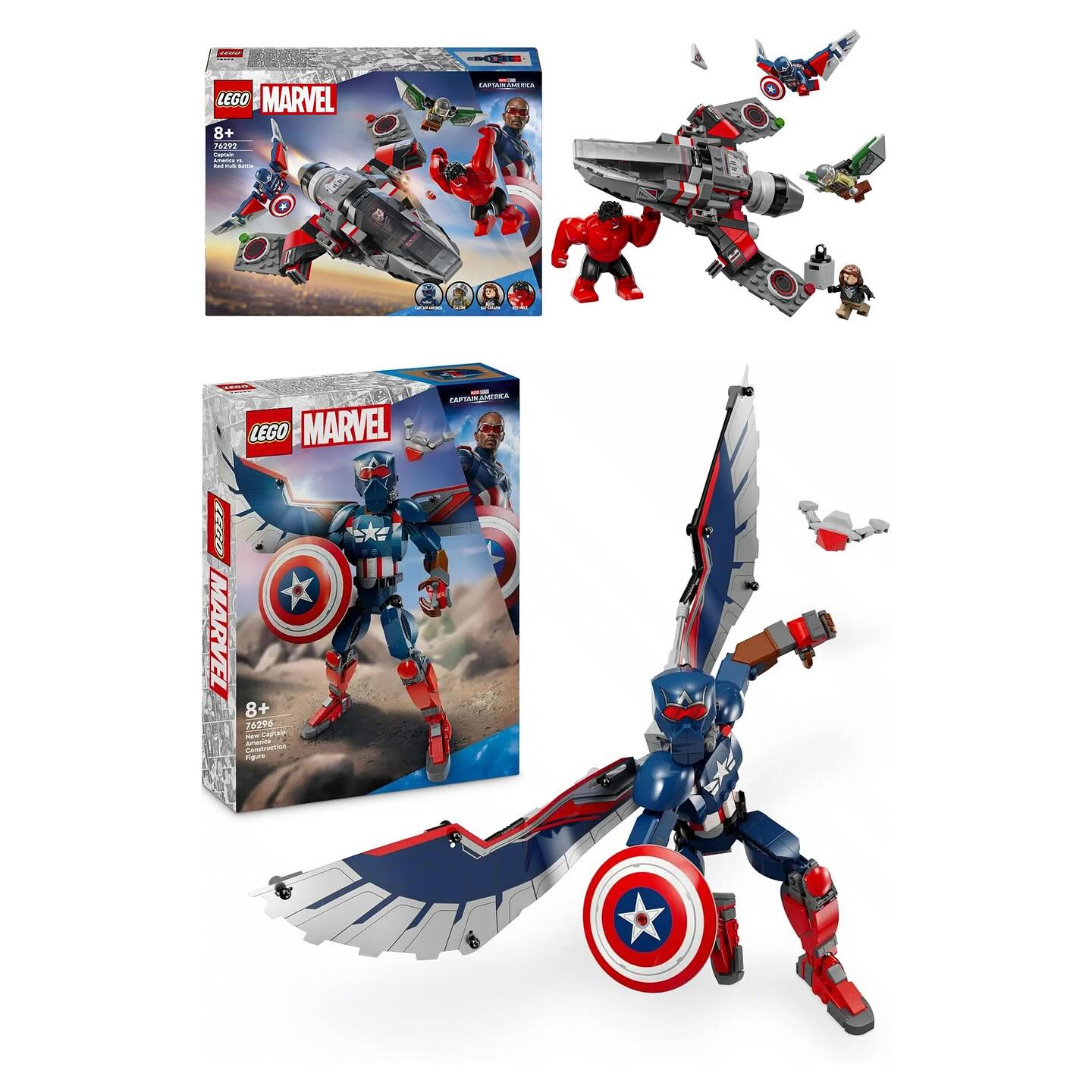 Set - Marvel - 76292 - Captain America vs. Red Hulk Battle