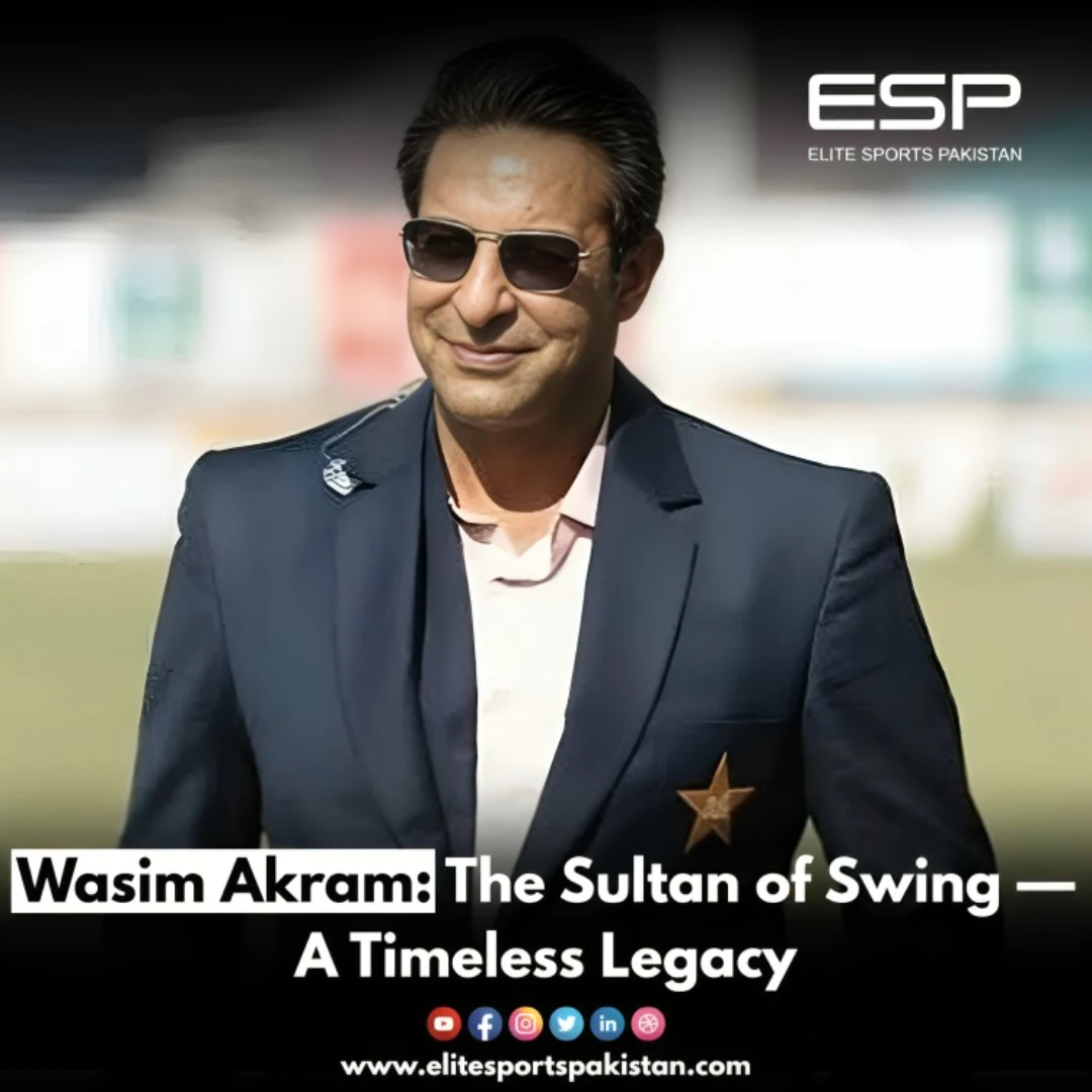 Elite - Wasim Akram — the Sultan of Swing 🏏🔥 A timeless cricketing ...