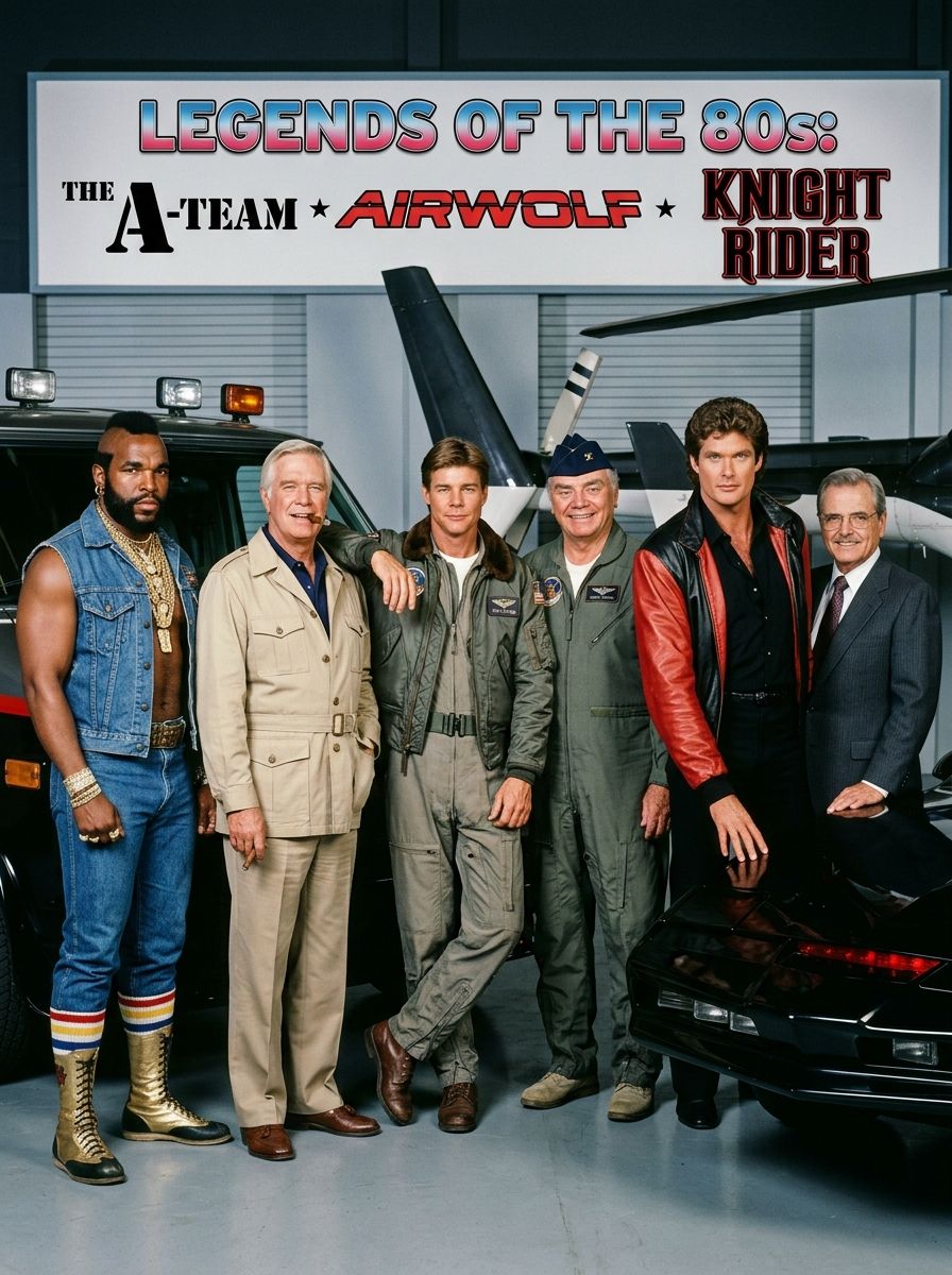 Legends of the 80s the a-team airwolf knight rider
