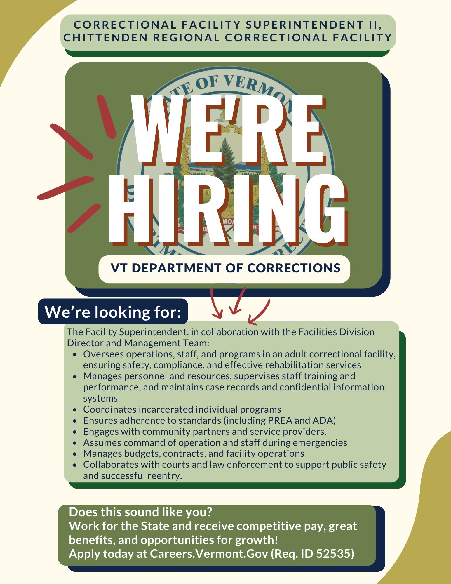 Vermont Department of Corrections - The Peer Support Team welcomes 11 ...