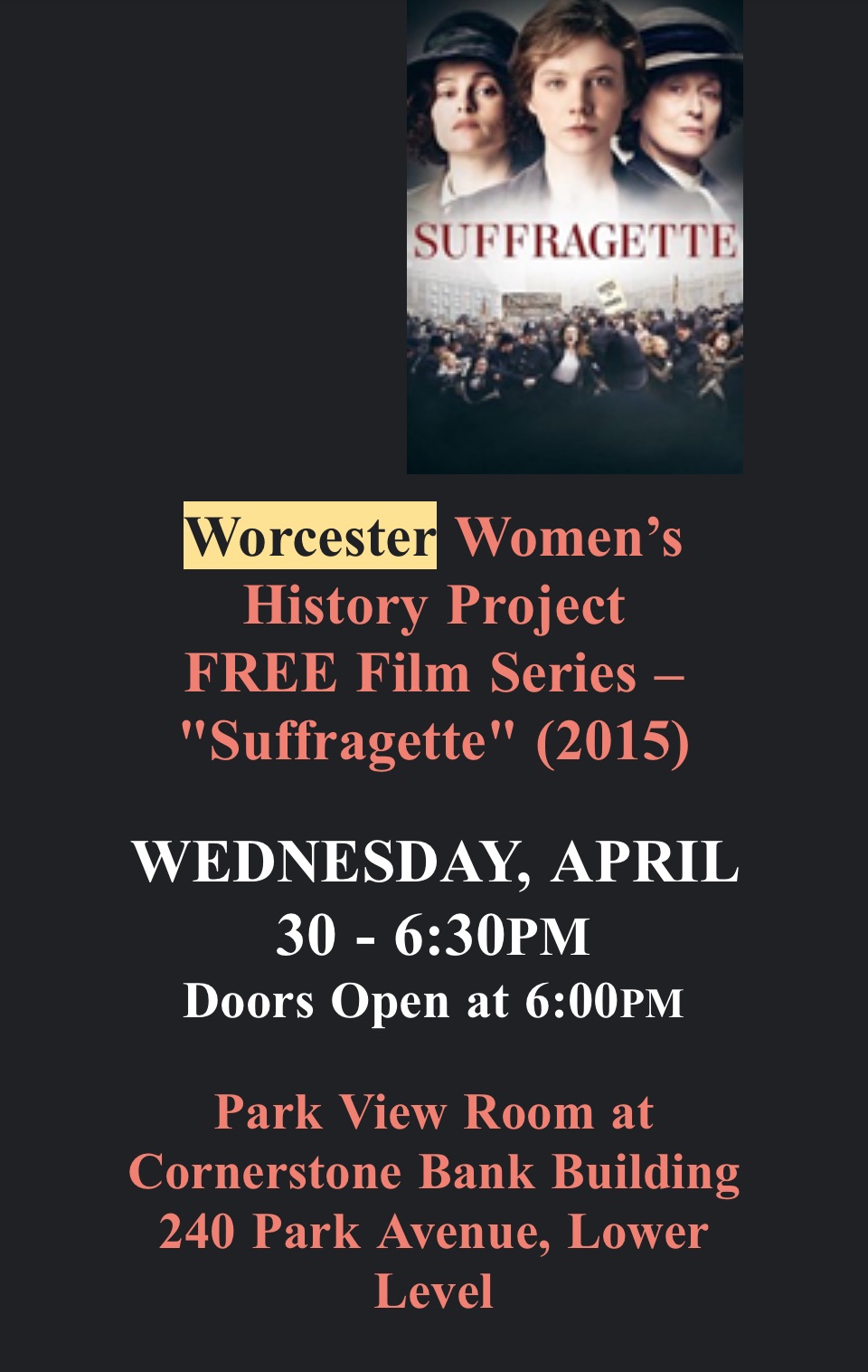 Worcester Women's History Project (WWHP) | Worcester MA