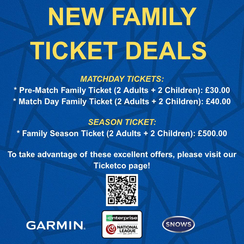 AFC Totton - NEW FAMILY TICKET DEALS 🎟️🦌💙 You can now... | Facebook