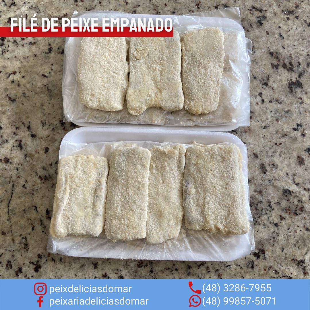 FILÉ DE PEIXE EMPANADO: o nosso... - Peixaria Delícias do Mar | Facebook