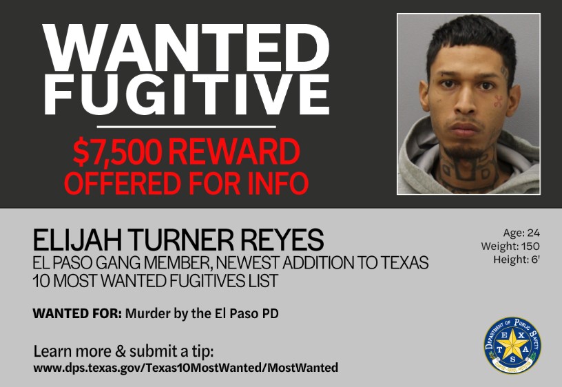Crips Gang Member from Lubbock Added to 10 Most Wanted List