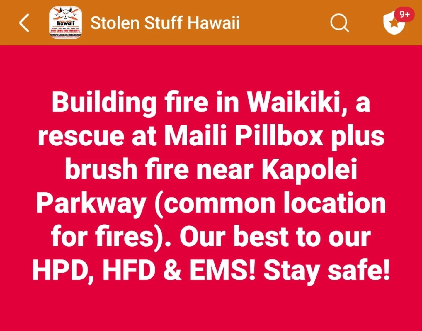 Stolen - MULTIPLE EMERGENCIES – OAHU Reposting from Stolen Stuff Hawaii ...