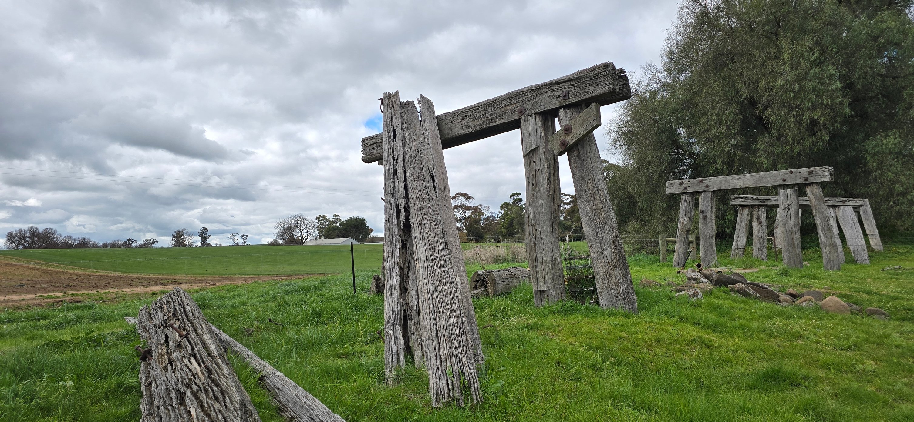 Victorian - The Axedale Campaspe River Railway Trestle Bridge. Photos ...