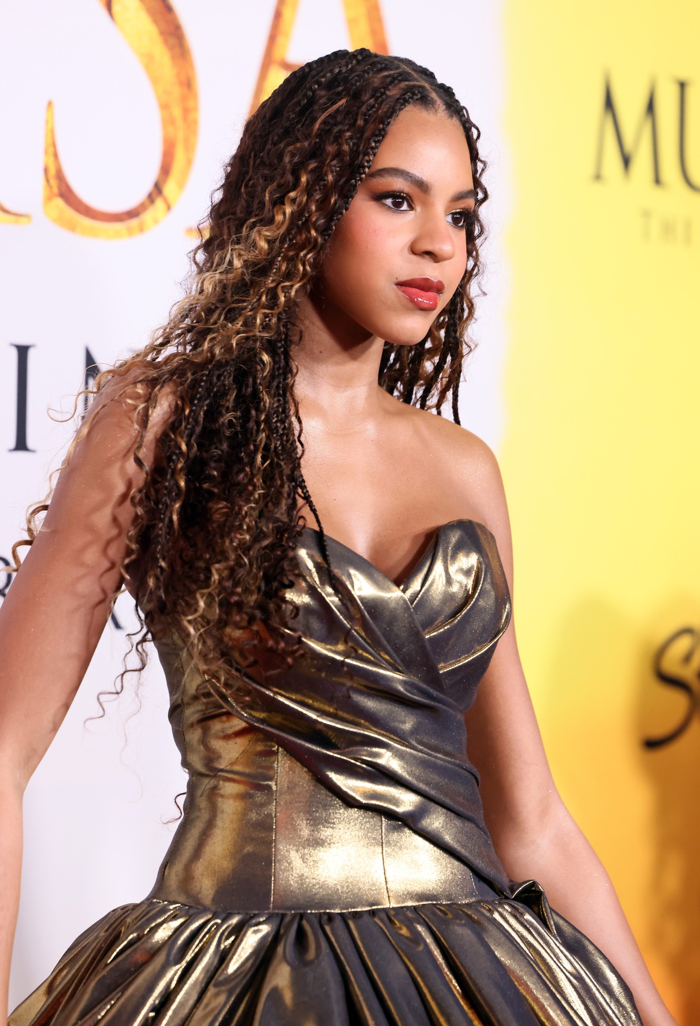 blue ivy gold mini dress Ivy's style at 13 years old sparks debate blue ivy carter instagram