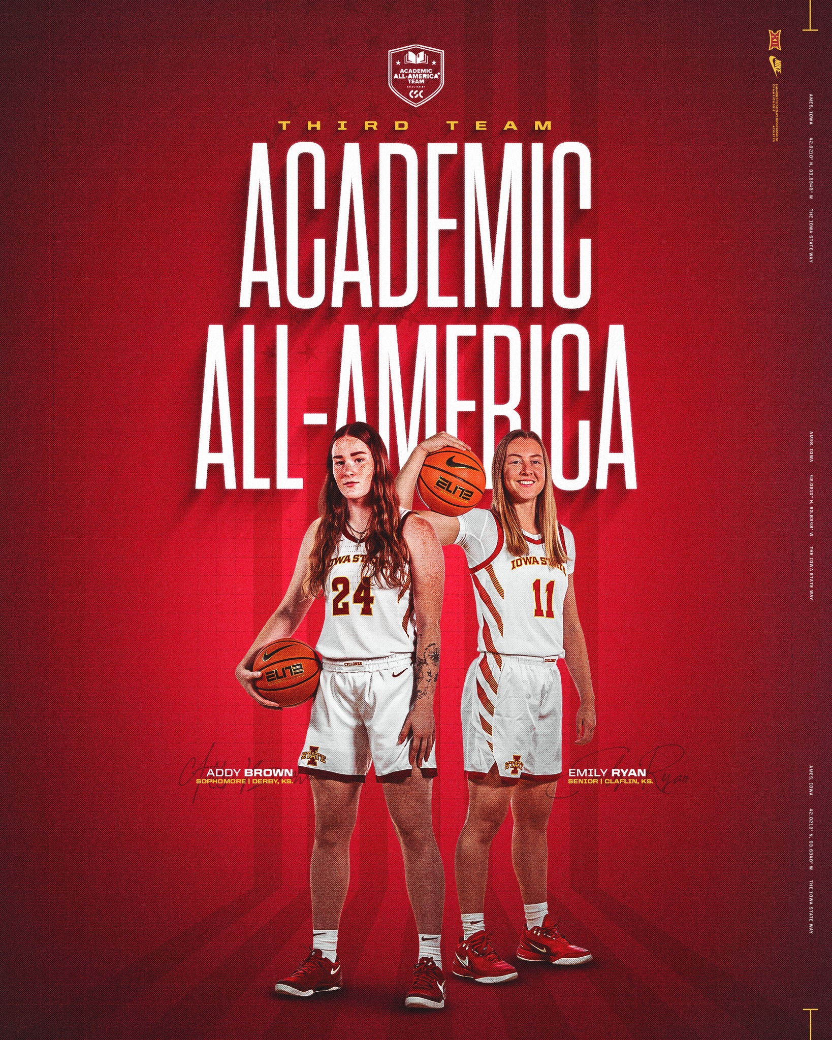 Iowa - Exceptional on the Court and in the Classroom 🌪️🏀📚 Iowa State is ...