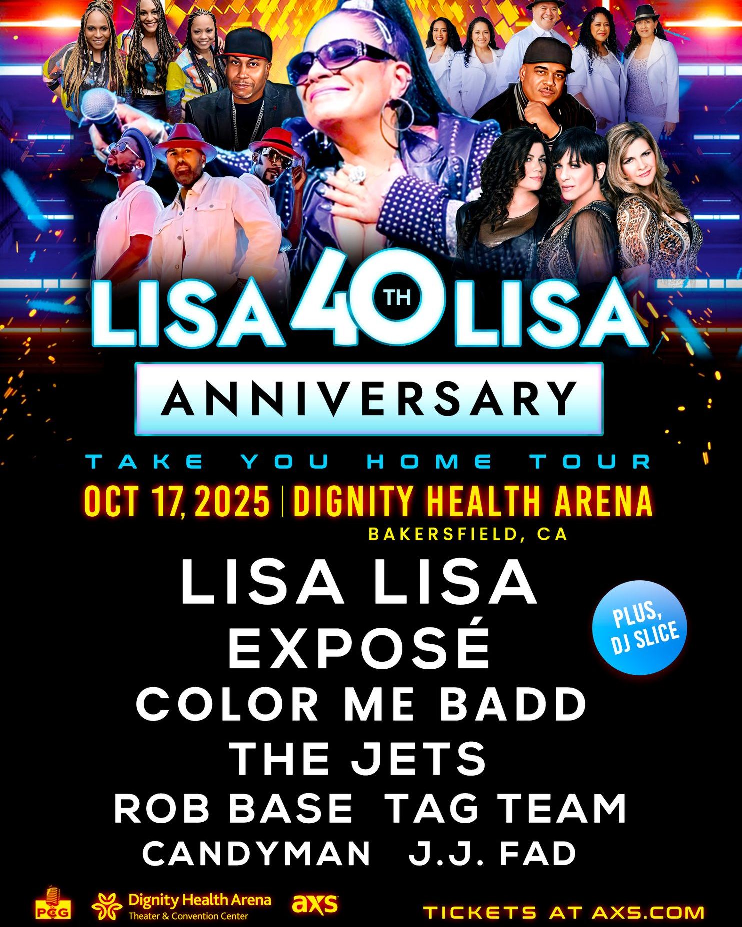 Lisa Lisa's 40th anniversary Take You Home Tour in Bakersfield