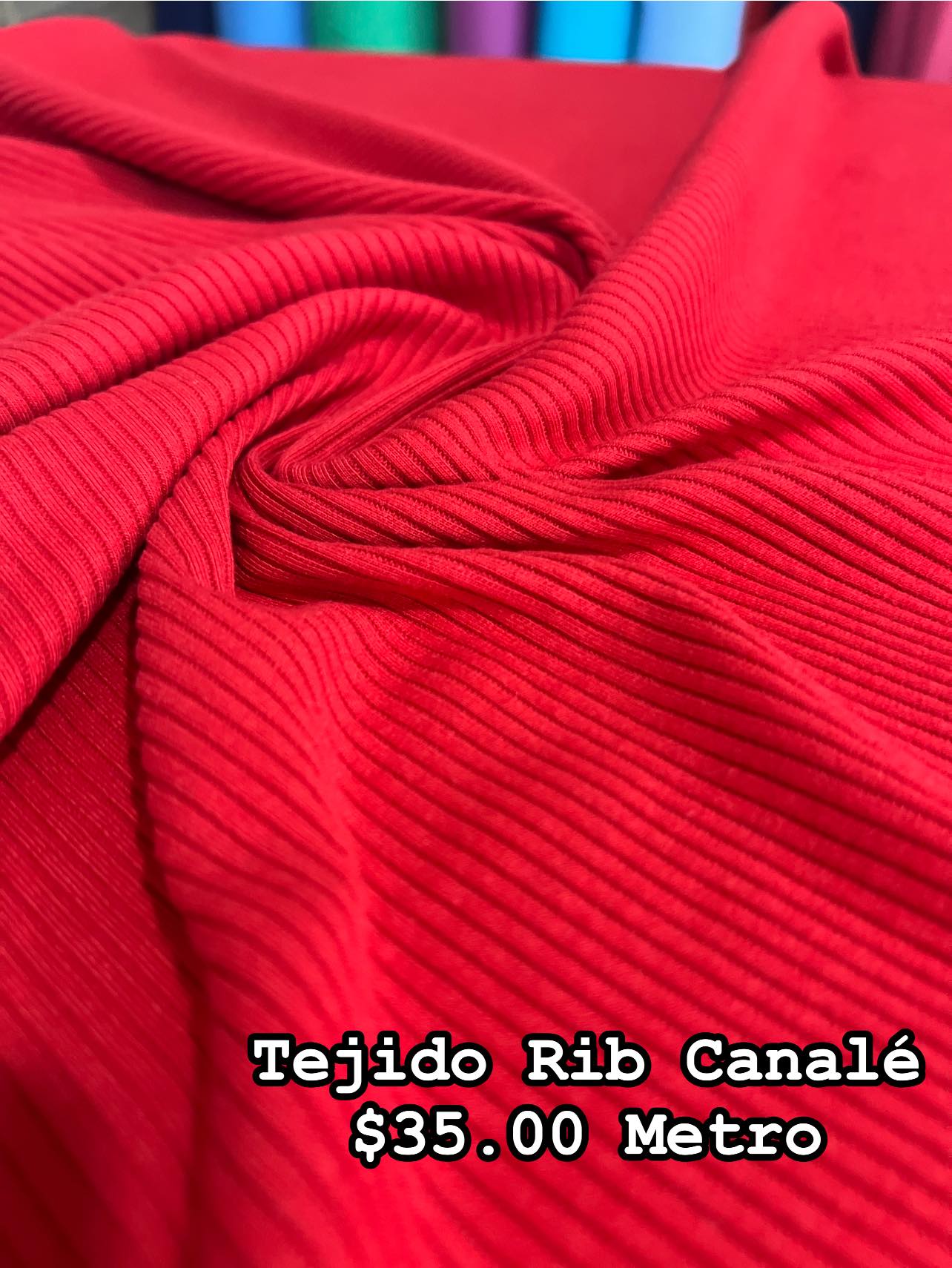 TELAS Barato - TEJIDO RIB CANALÉ Tela con punto de... | Facebook