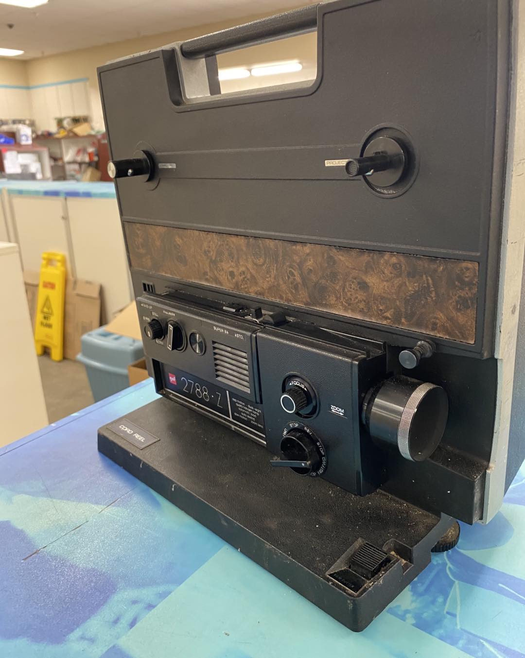 Vintage GAF 2788-Z dual 8 movie projector for sale at Restore
