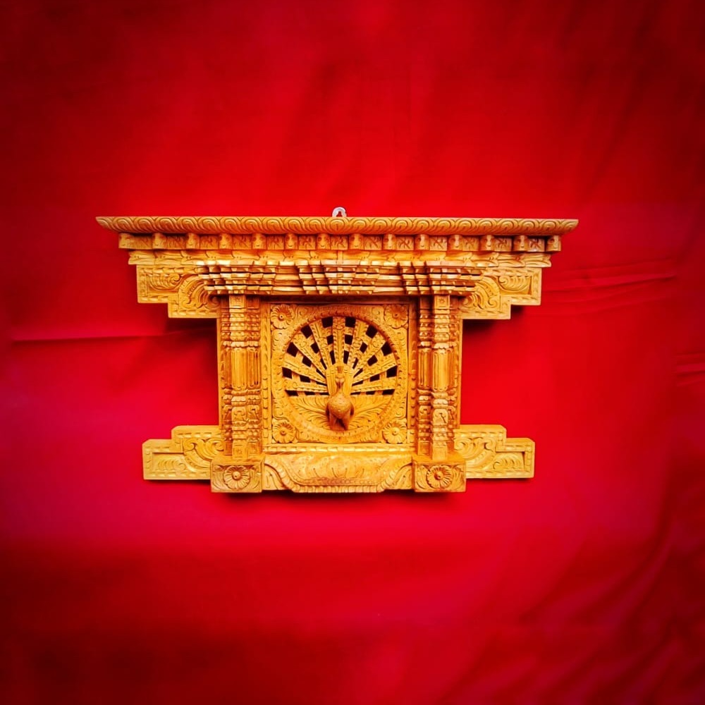 Traditional Peacock Window (Mayur Jhyal) – 19x11 inches